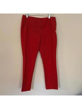 Like New Vince Camuto Cherry Red Chino Pants Office Work Bright Bold